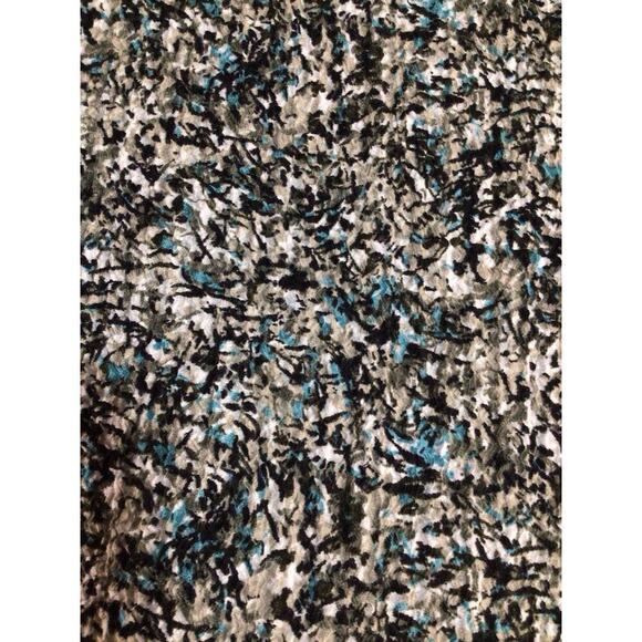 Loft Womens Multicolor Crinkle Blouse Size M Long Sleeve Smocked Cuff Career - Picture 4 of 9